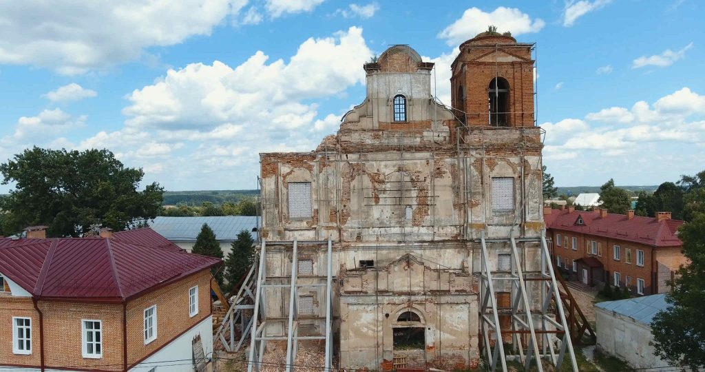 У Мсціславе зноў абрынуўся Езуіцкі касцёл, які ўлады абяцалі закансерваваць