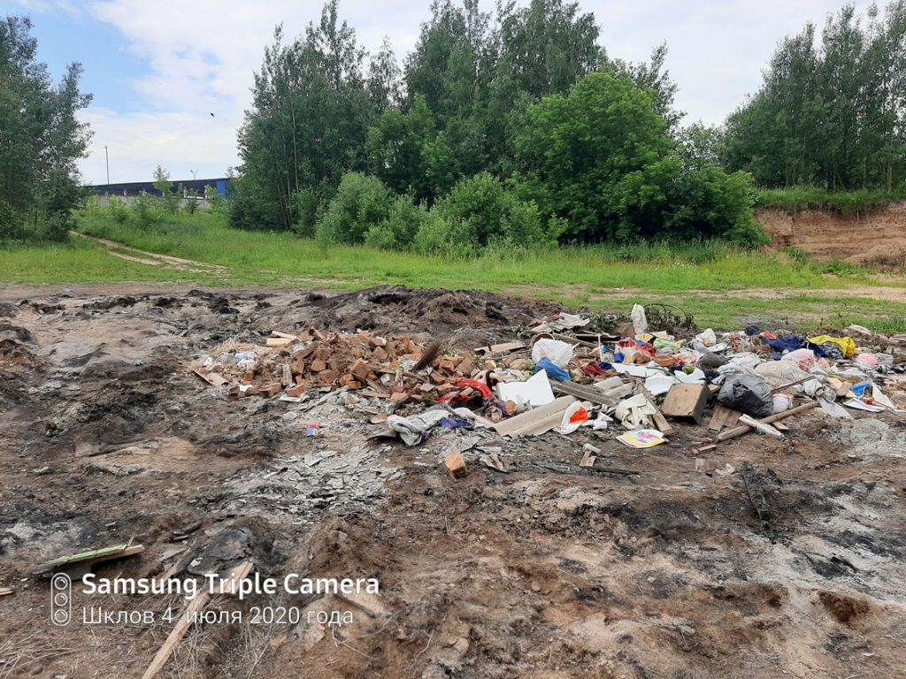 Прибрежная территория реки Днепр в Шклове по-прежнему вызывает тревогу