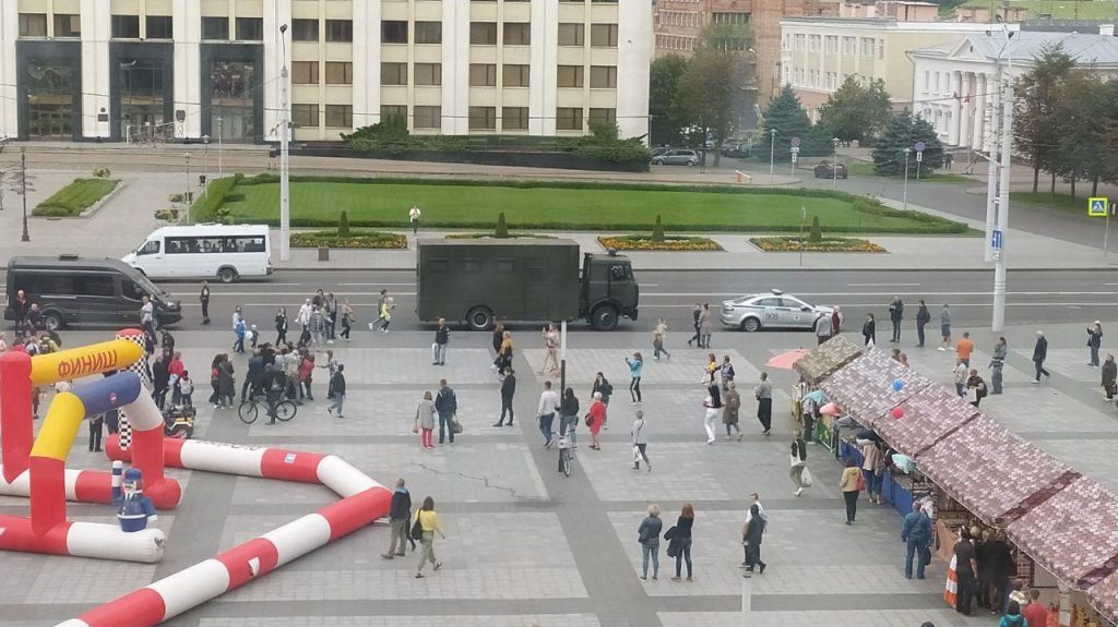 В Могилеве сегодня снова временно закрывают остановку «Диагностический центр». Власти боятся протестов?