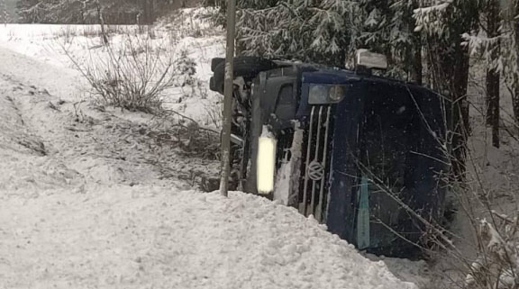 В Могилевском районе произошло два ДТП из-за состояния шин автомобилей