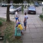 В Могилеве бесправник, управляя Hyundai Accent, повредил три машины и скрылся (Видео)