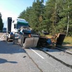 В Чаусском районе грузовик врезался в трактор с прицепом